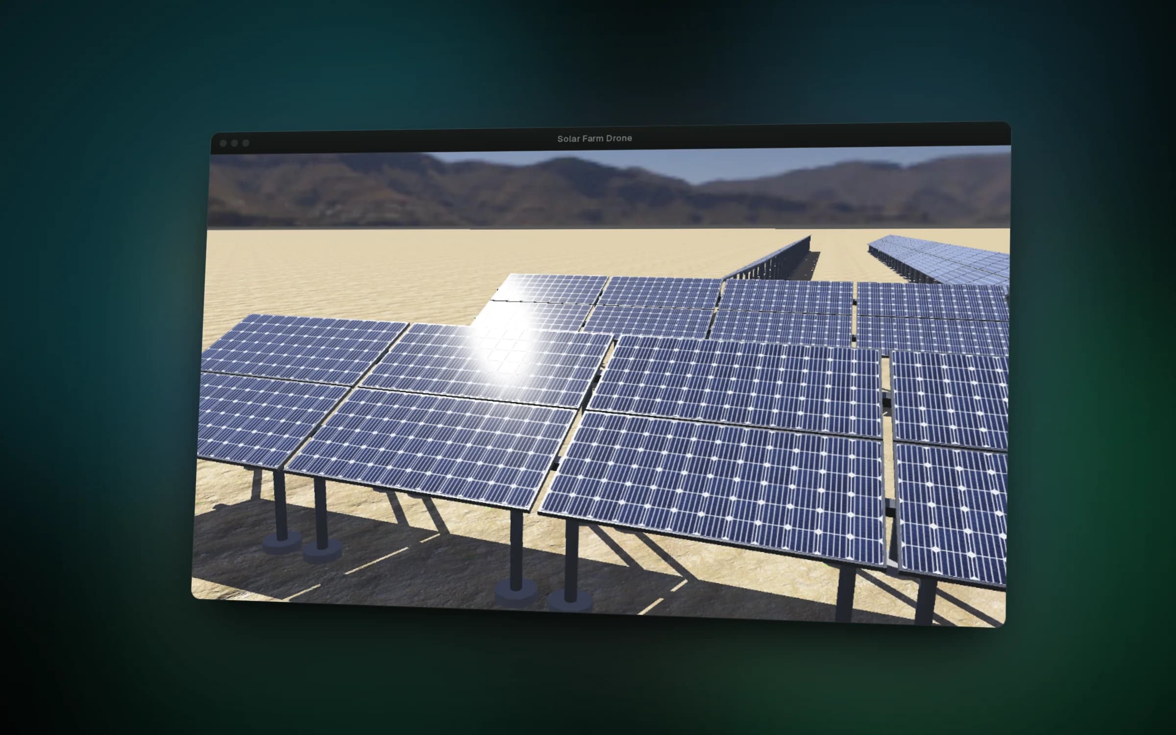 Each table: two 72-cell panels on a 25 degree rack