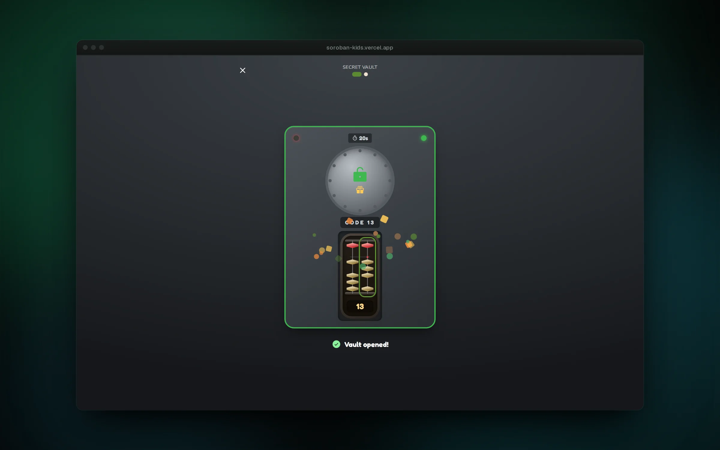 Secret Vault: set the code on the soroban before time runs out