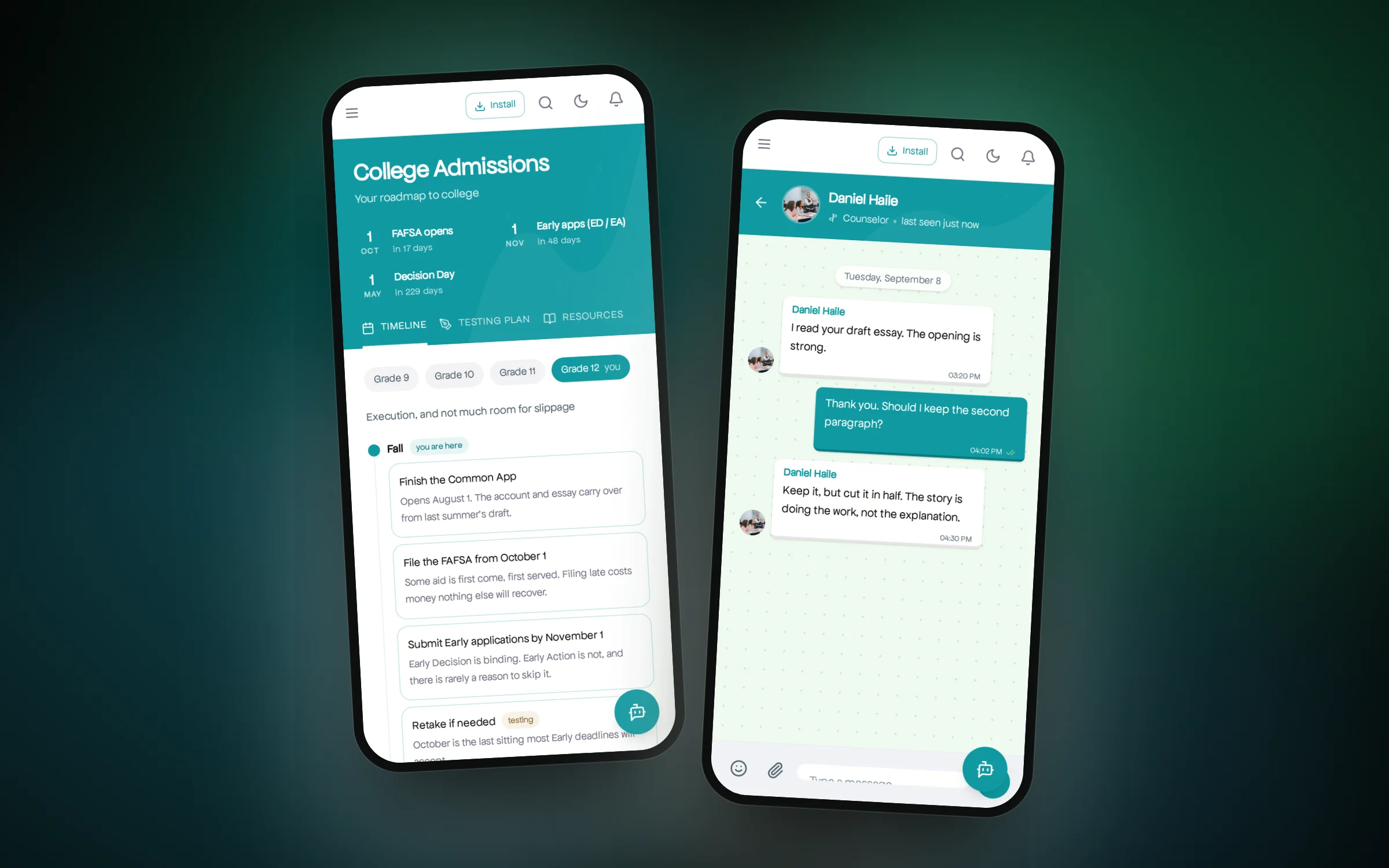 A grade by grade roadmap to college on the phone